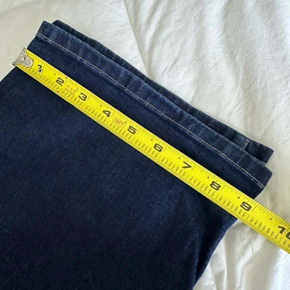 Woman Within plus size 24W jeans dark indigo straight leg. - Picture 4 of 9